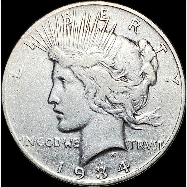 1934-S Peace Silver Dollar LIGHTLY CIRCULATED