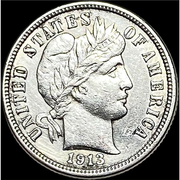 1913 Barber Dime NEARLY UNCIRCULATED