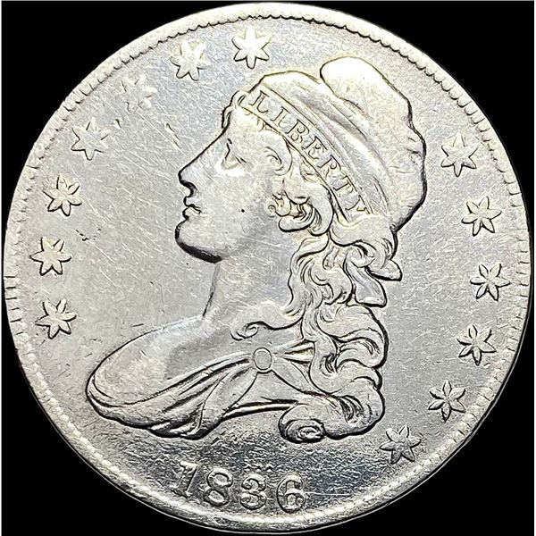 1836 Capped Bust Half Dollar LIGHTLY CIRCULATED