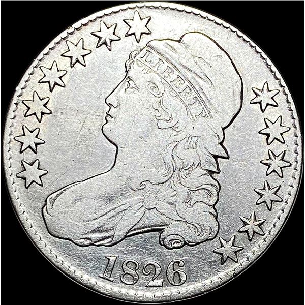 1826 Capped Bust Half Dollar LIGHTLY CIRCULATED
