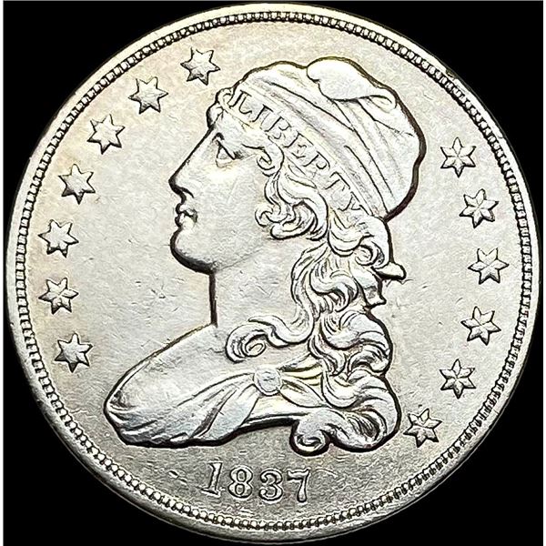1837 Capped Bust Silver Quarter CLOSELY UNCIRCULATED