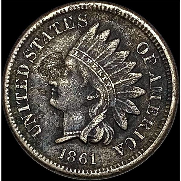 1861 Copper-Nickel Indian Head Cent NEARLY UNCIRCULATED