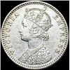 Image 1 : 1889 Silver 1/4 Rupee India Victoria CLOSELY UNCIRCULATED