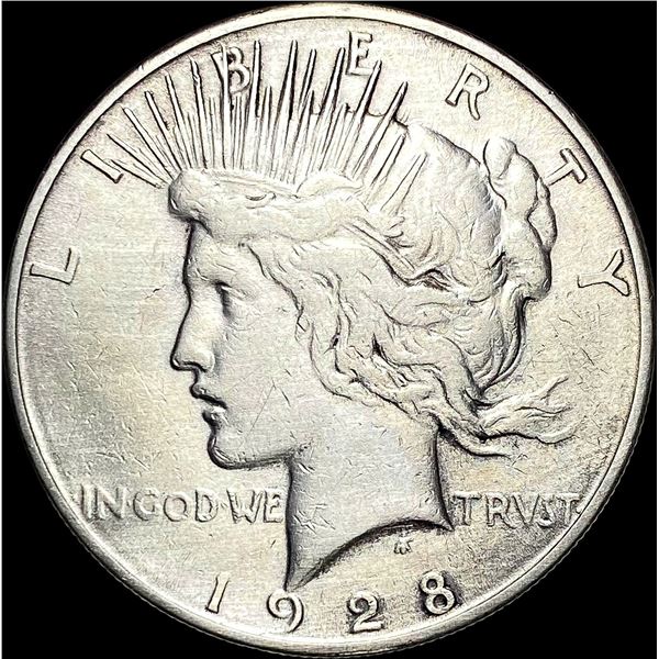 1928 Silver Peace Dollar LIGHTLY CIRCULATED