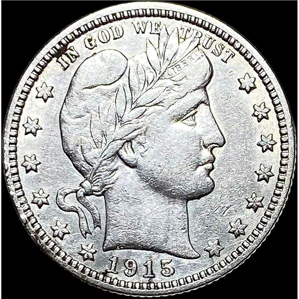 1915 Barber Silver Quarter CLOSELY UNCIRCULATED