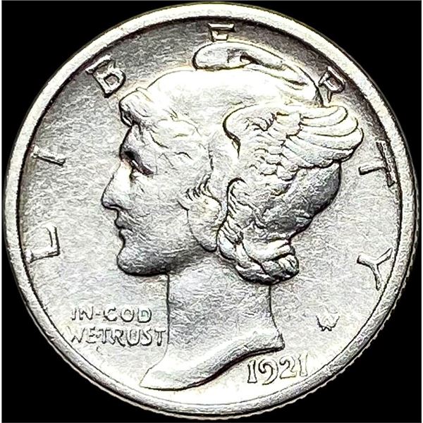 1921-D Silver Mercury Dime CLOSELY UNCIRCULATED