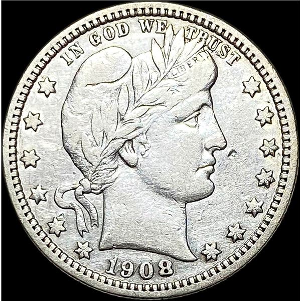 1908-D Silver Barber Quarter NEARLY UNCIRCULATED