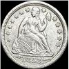 Image 1 : 1853 Arrows Seated Liberty Dime NEARLY UNCIRCULATED
