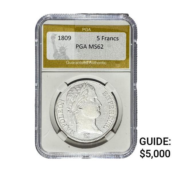 1809 5 Francs PGA MS62