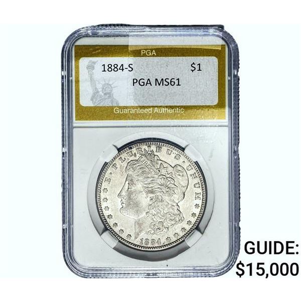 1884-S Morgan Silver Dollar PGA MS61