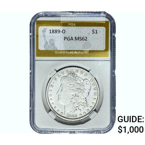 1889-O Morgan Silver Dollar PGA MS62