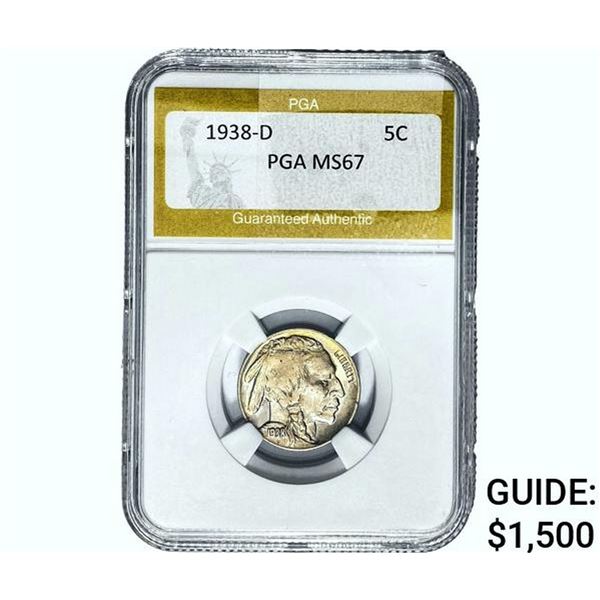 1938-D Buffalo Nickel PGA MS67