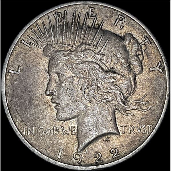 1922-D Silver Peace Dollar NEARLY UNCIRCULATED