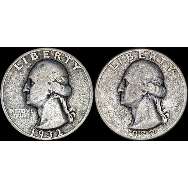 [2]1932 Washington Silver Quarter LIGHTLY CIRCULATED