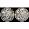 Image 2 : [2]1937-1939 Walking Liberty Half Dollar LIGHTLY CIRCULATED