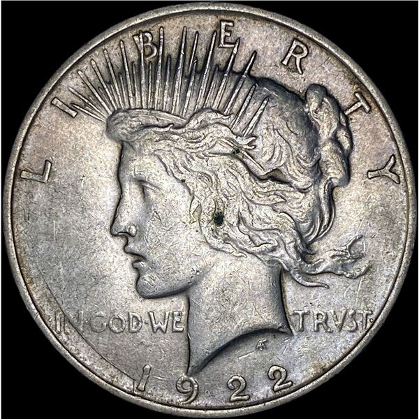 1922-D Silver Peace Dollar NEARLY UNCIRCULATED