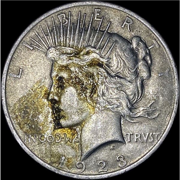 1923 Silver Peace Dollar NEARLY UNCIRCULATED