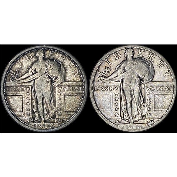 [2]1917 Standing Liberty Quarter LIGHTLY CIRCULATED