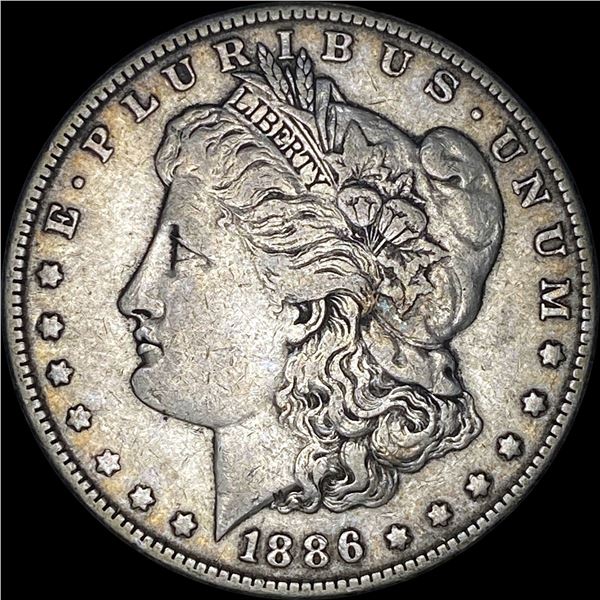 1886 Morgan Silver Dollar NEARLY UNCIRCULATED