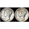 Image 1 : [2]1928 Mercury Dime CLOSELY UNCIRCULATED
