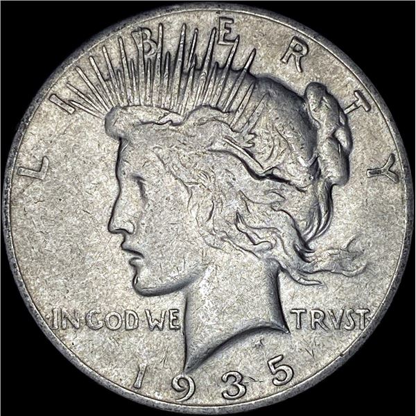 1935-S Silver Peace Dollar ABOUT UNCIRCULATED