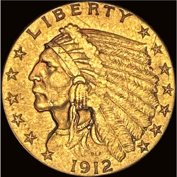 1912 $2.50 Gold Quarter Eagle LIGHTLY CIRCULATED