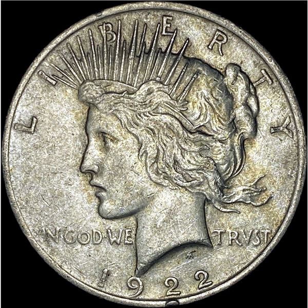 1922 Silver Peace Dollar NEARLY UNCIRCULATED