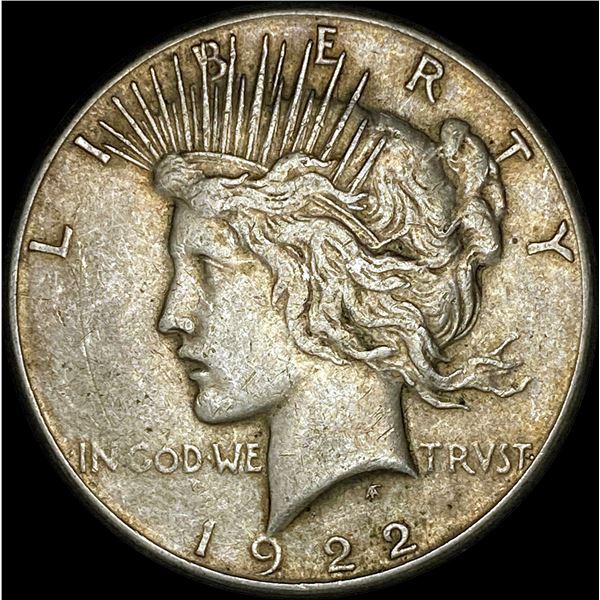 1922-S Silver Peace Dollar NEARLY UNCIRCULATED