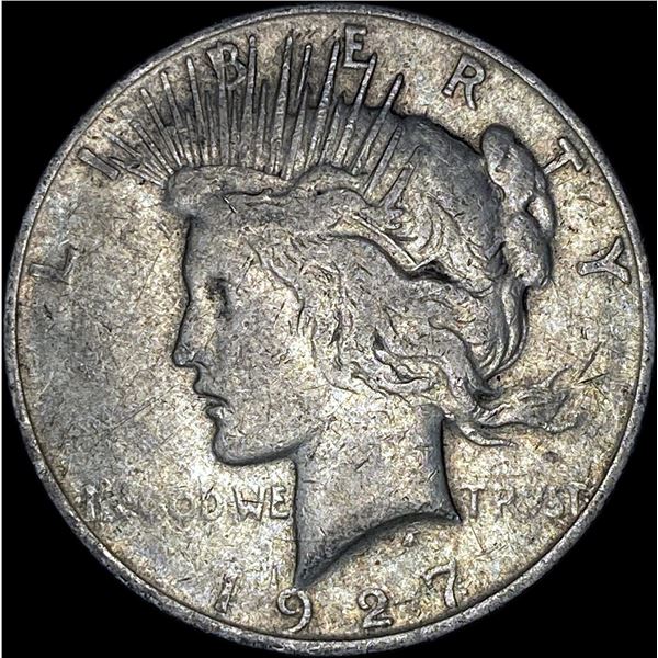 1927-D Silver Peace Dollar ABOUT UNCIRCULATED