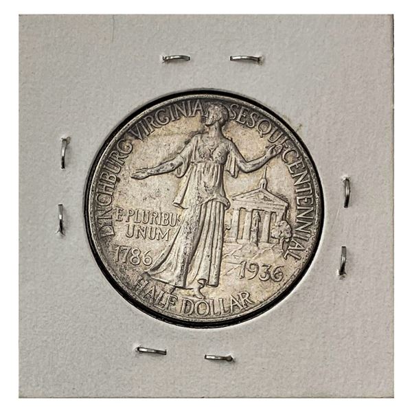 1936 Lynchburg Half Dollar AU