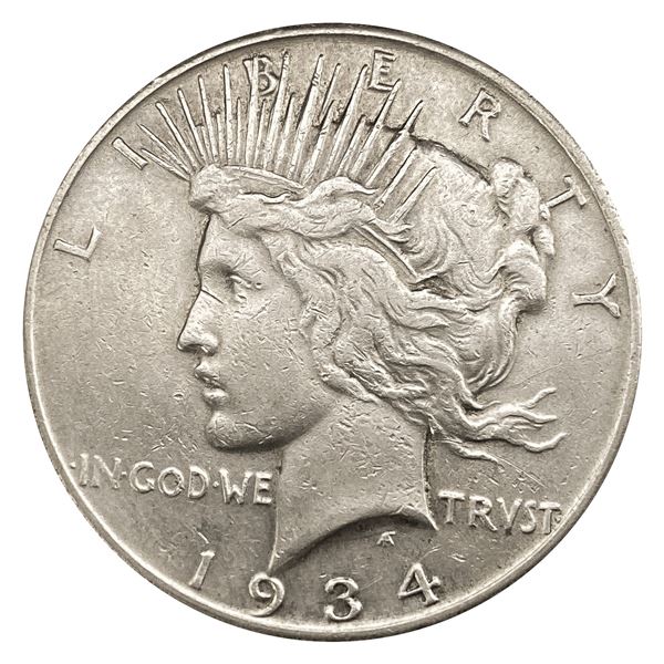 1934-S Silver Peace Dollar