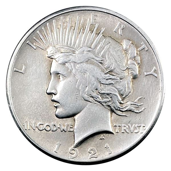 1921 Silver Peace Dollar AU