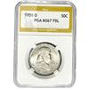 Image 1 : 1951-D Franklin Half Dollar PGA MS67 FBL