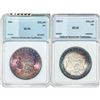 Image 1 : 1882-1889 GEM BU Morgan Silver Dollar Lot [2 Coins] NNC MS64-66