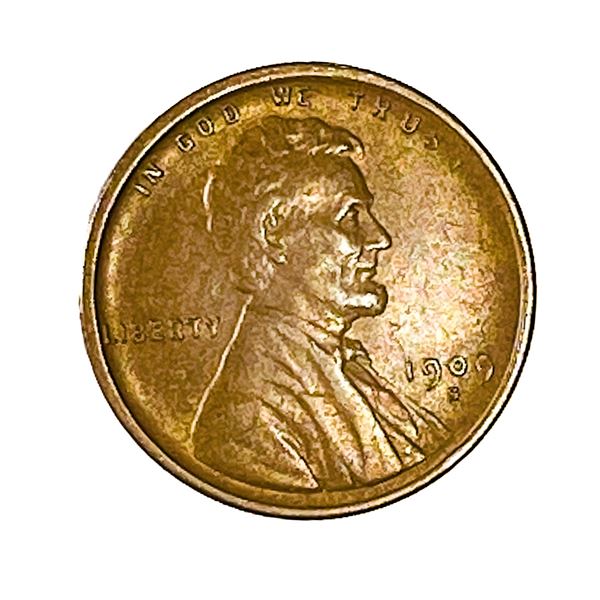 1909-S Wheat Cent AU