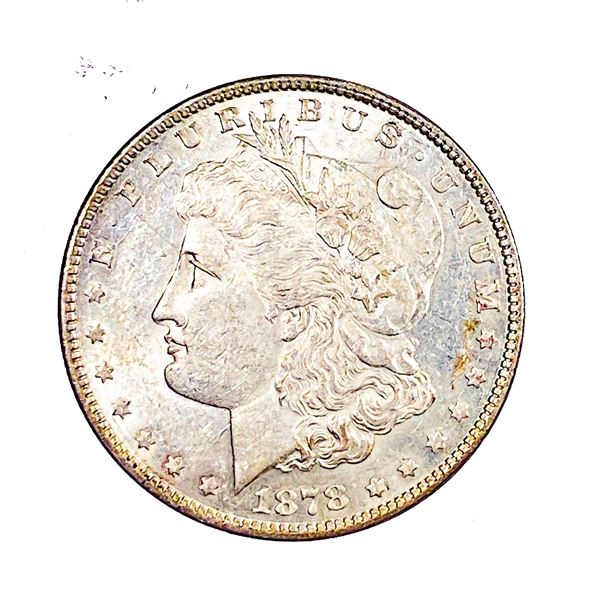 1878 7/8TF Weak Morgan Silver Dollar AU+