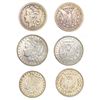1896-1899 Better Date Morgan Silver Dollar[4 Coins]
