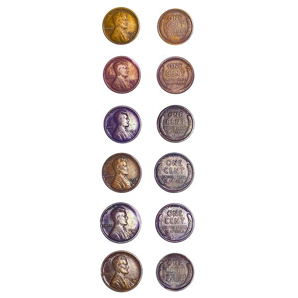 [6] 1915-S Lincoln Wheat Cents Lot [6 Coins]