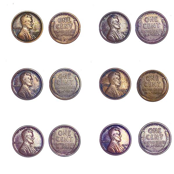 [6] 1914-S Lincoln Wheat Cents lot [6 Coins]