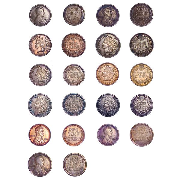 1882-1912 Better Indian and Wheat Cents Lot [11 Coins]