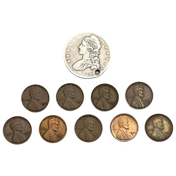 1836-1928 Better Date US Type Coin Lot [10 Coins]