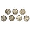 Image 1 : 1920-1924 Better Date Buffalo Nickel Lot [7 Coins]