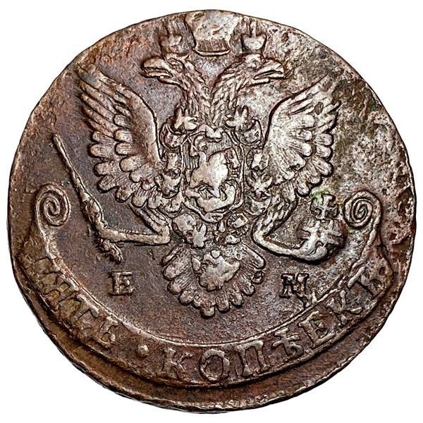 1782 Russia Copper 1 Kopeck