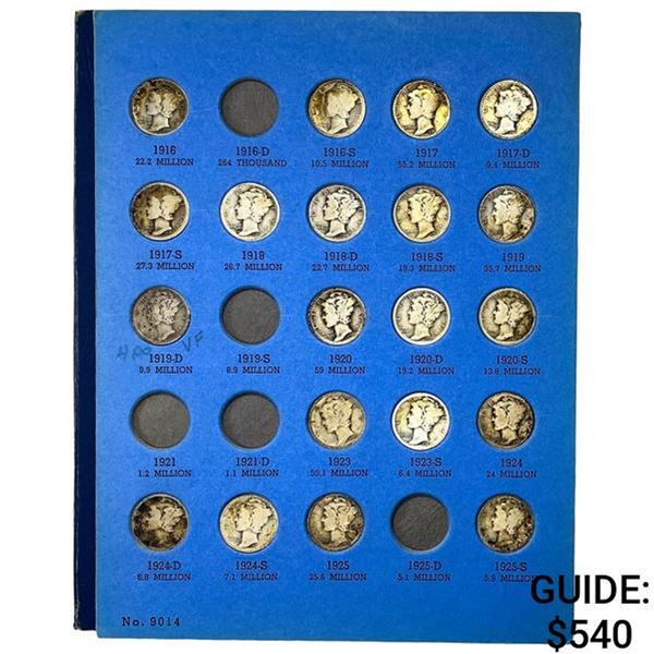 1916-1945 Mercury Head Dime Album [68] Coins