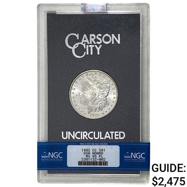 1882-CC Morgan Silver Dollar NGC MS65 PL