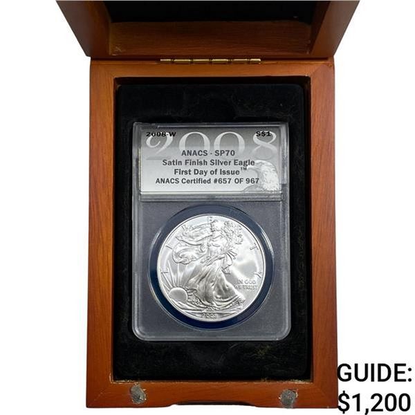 2008-W REV 2007 Silver Eagle ANACS SP70