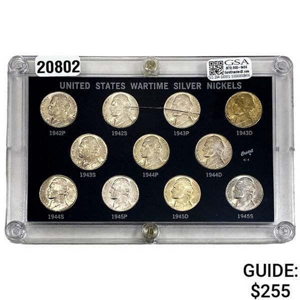 1942 U.S. Wartime Silver Nickels
