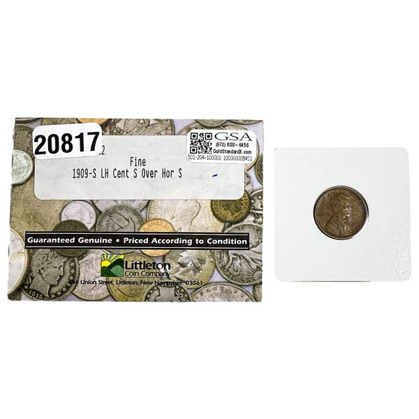 1909-S/S Horizontal Wheat Cent NICE CIRC