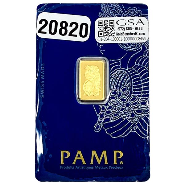 2.5g Fine Gold Bar