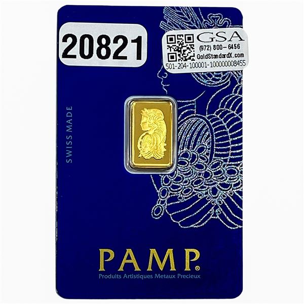 2.5g Fine Gold Bar